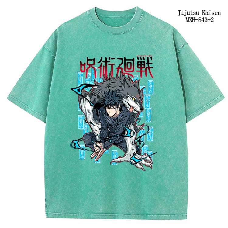 Jujutsu Kaisen Anime peripheral pure cotton washed and worn T-shirt from S to 2XL
