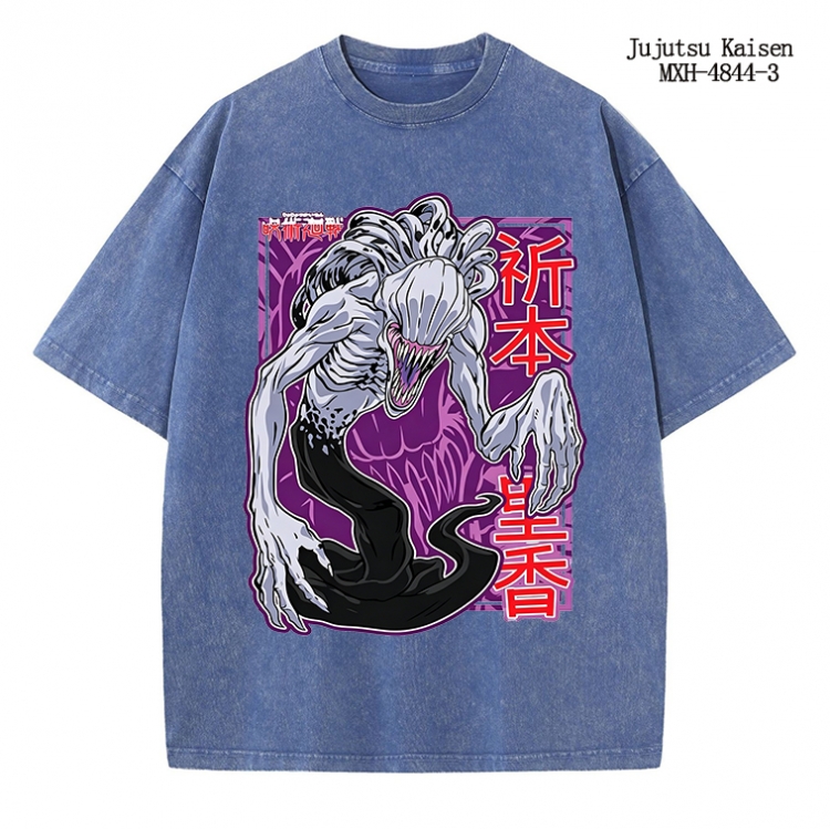 Jujutsu Kaisen Anime peripheral pure cotton washed and worn T-shirt from S to 2XL