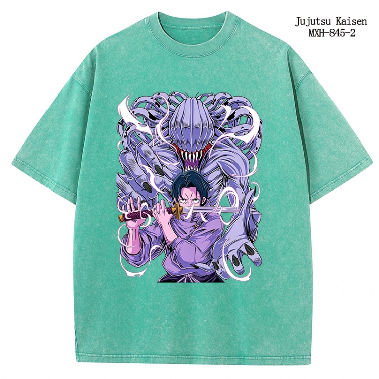 Jujutsu Kaisen Anime peripheral pure cotton washed and worn T-shirt from S to 2XL