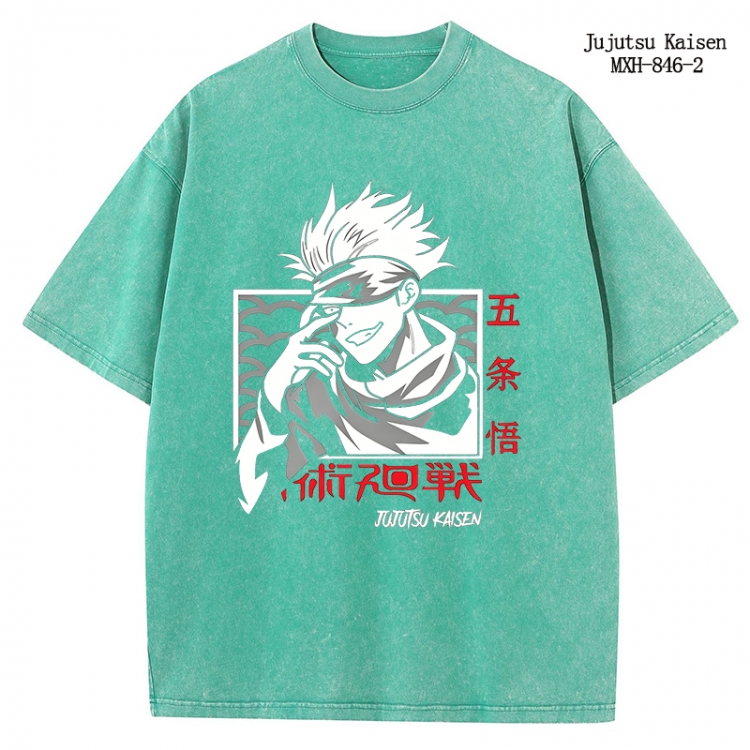 Jujutsu Kaisen Anime peripheral pure cotton washed and worn T-shirt from S to 2XL