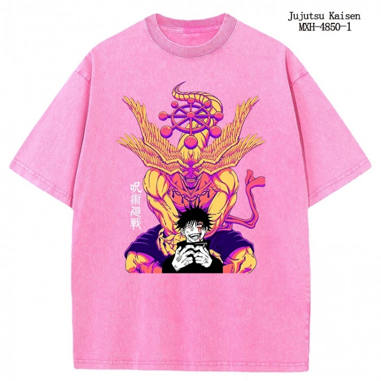 Jujutsu Kaisen Anime peripheral pure cotton washed and worn T-shirt from S to 2XL