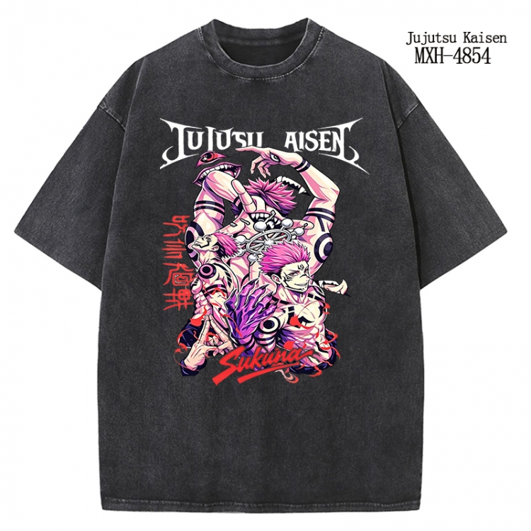 Jujutsu Kaisen Anime peripheral pure cotton washed and worn T-shirt from S to 2XL