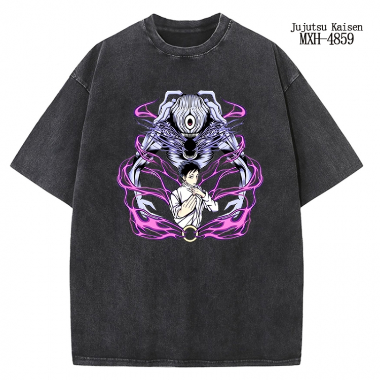 Jujutsu Kaisen Anime peripheral pure cotton washed and worn T-shirt from S to 2XL