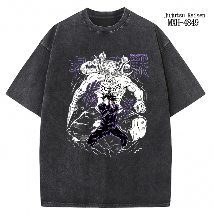 Jujutsu Kaisen Anime peripheral pure cotton washed and worn T-shirt from S to 2XL