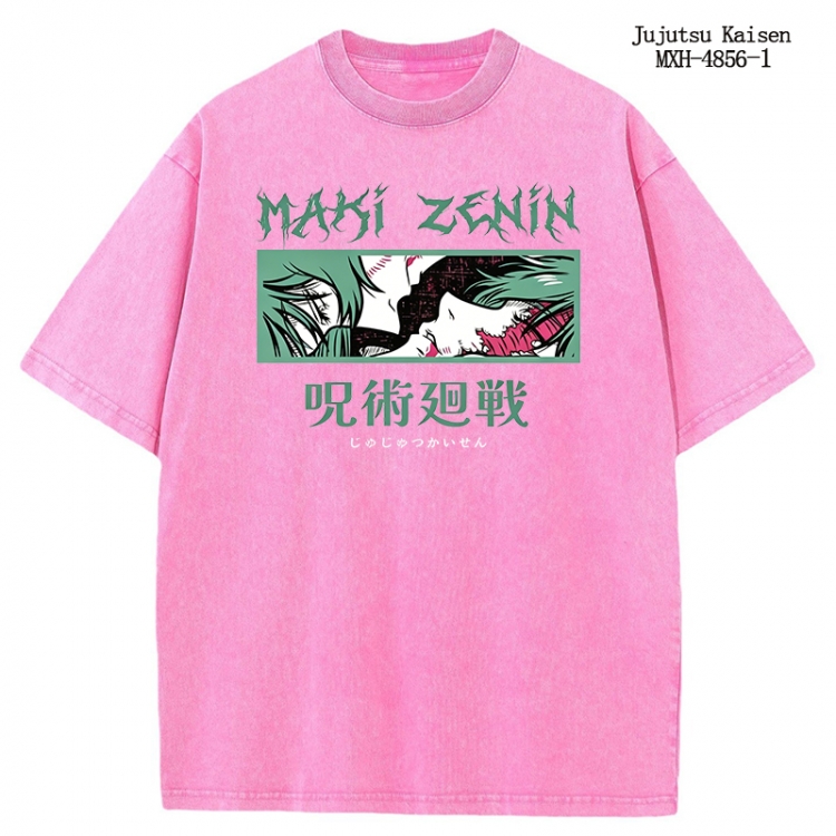 Jujutsu Kaisen Anime peripheral pure cotton washed and worn T-shirt from S to 2XL