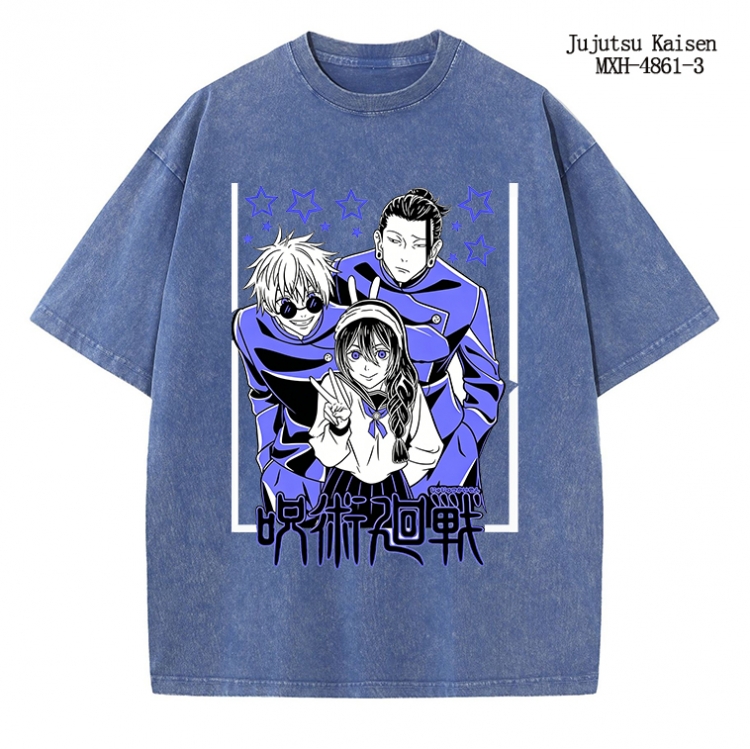 Jujutsu Kaisen Anime peripheral pure cotton washed and worn T-shirt from S to 2XL