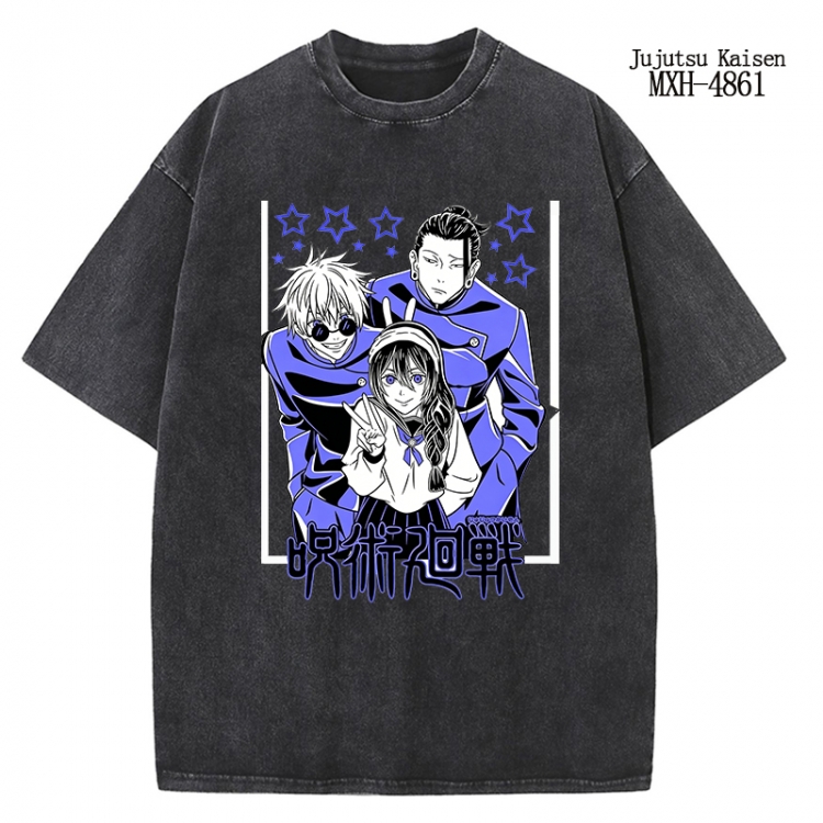 Jujutsu Kaisen Anime peripheral pure cotton washed and worn T-shirt from S to 2XL