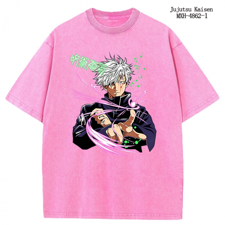 Jujutsu Kaisen Anime peripheral pure cotton washed and worn T-shirt from S to 2XL