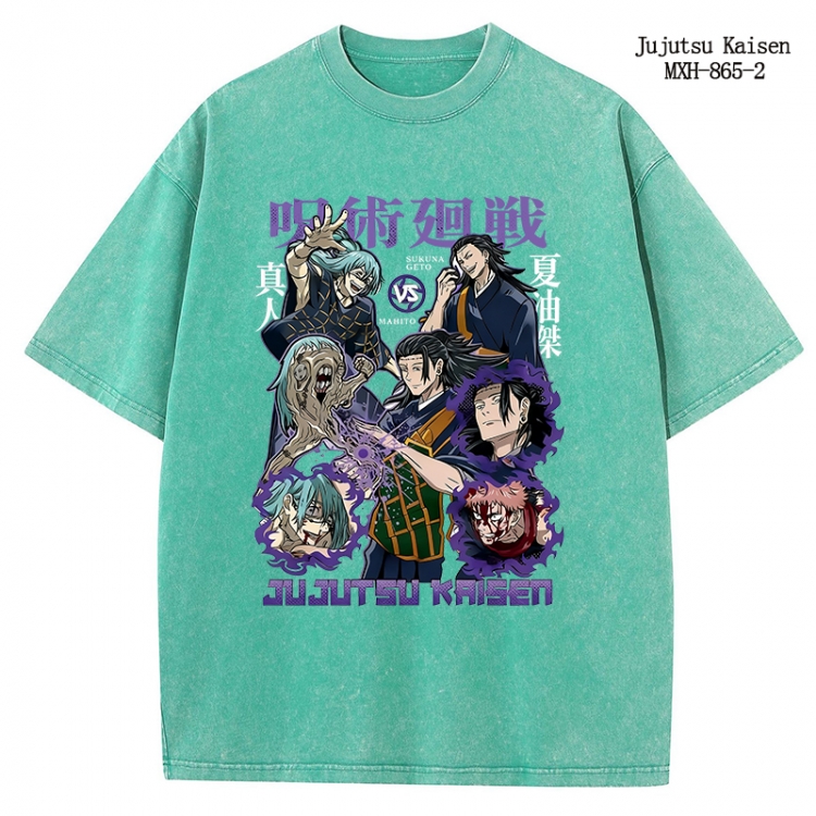Jujutsu Kaisen Anime peripheral pure cotton washed and worn T-shirt from S to 2XL