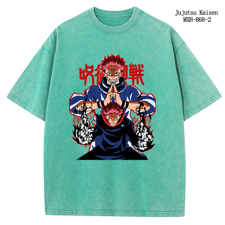 Jujutsu Kaisen Anime peripheral pure cotton washed and worn T-shirt from S to 2XL
