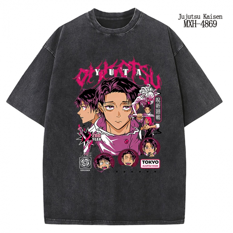 Jujutsu Kaisen Anime peripheral pure cotton washed and worn T-shirt from S to 2XL
