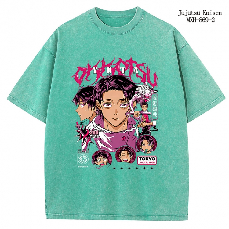 Jujutsu Kaisen Anime peripheral pure cotton washed and worn T-shirt from S to 2XL