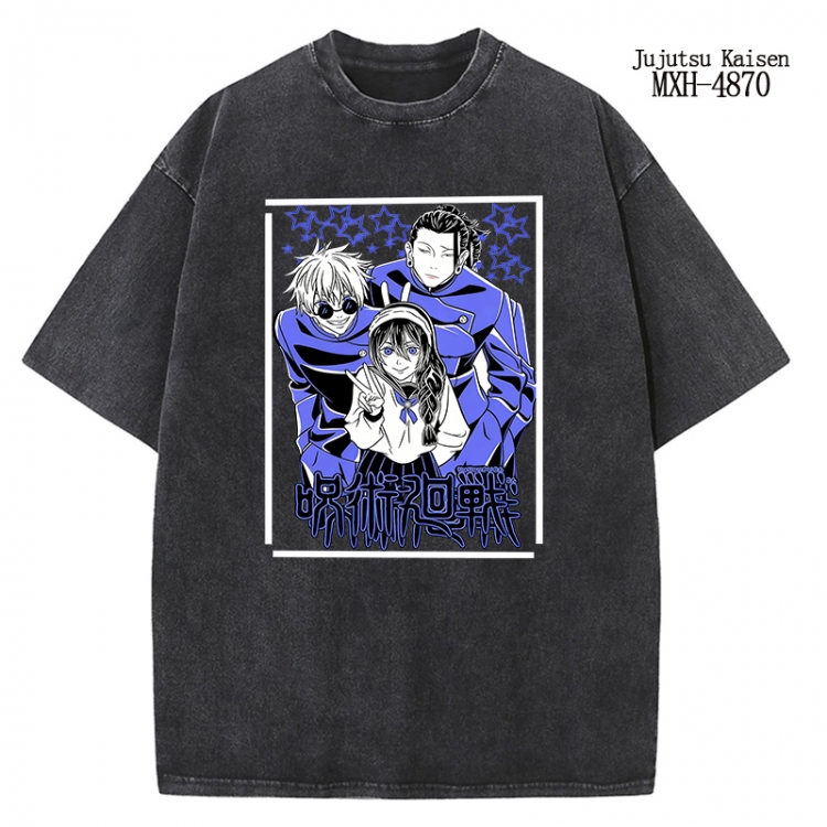 Jujutsu Kaisen Anime peripheral pure cotton washed and worn T-shirt from S to 2XL