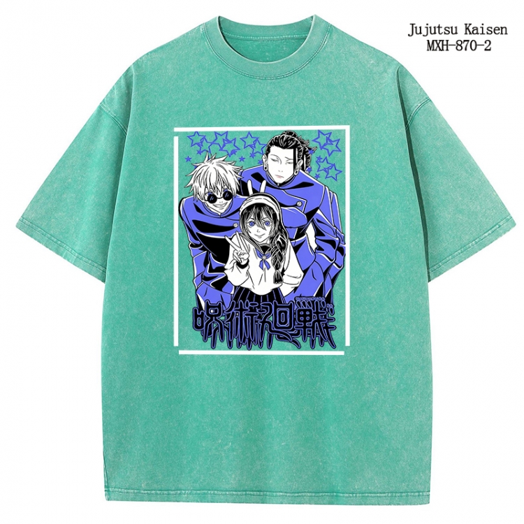 Jujutsu Kaisen Anime peripheral pure cotton washed and worn T-shirt from S to 2XL
