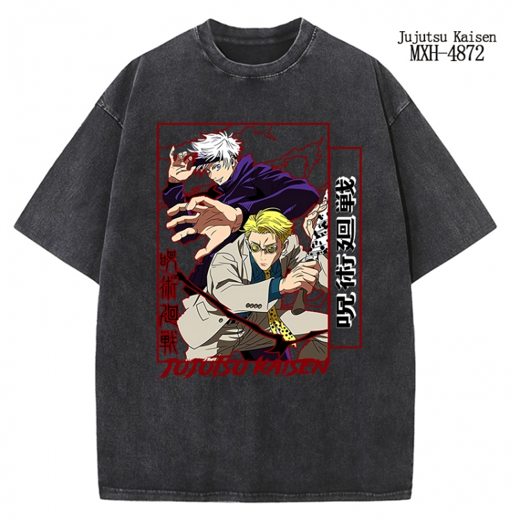 Jujutsu Kaisen Anime peripheral pure cotton washed and worn T-shirt from S to 2XL