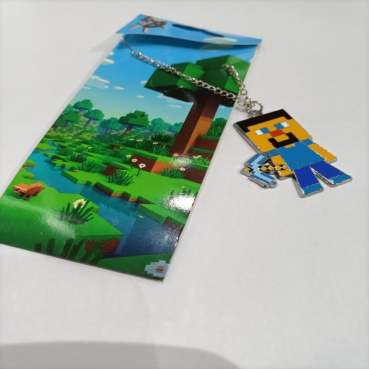 Minecraft Anime cartoon metal necklace pendant price for 5 pcs