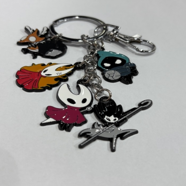 The Hollow Knight   Anime cartoon skewered keychain backpack pendant