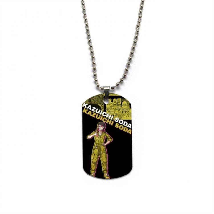 Dangan-Ronpa Anime double-sided full color printed military brand necklace price for 5 pcs
