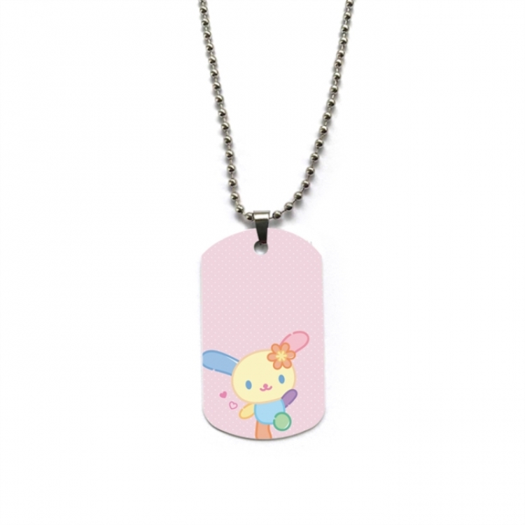 Sanrio Anime double-sided full color printed military brand necklace price for 5 pcs