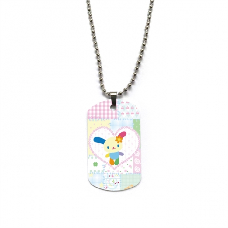 Sanrio Anime double-sided full color printed military brand necklace price for 5 pcs