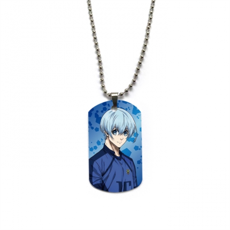 BLUE LOCK Anime double-sided full color printed military brand necklace price for 5 pcs