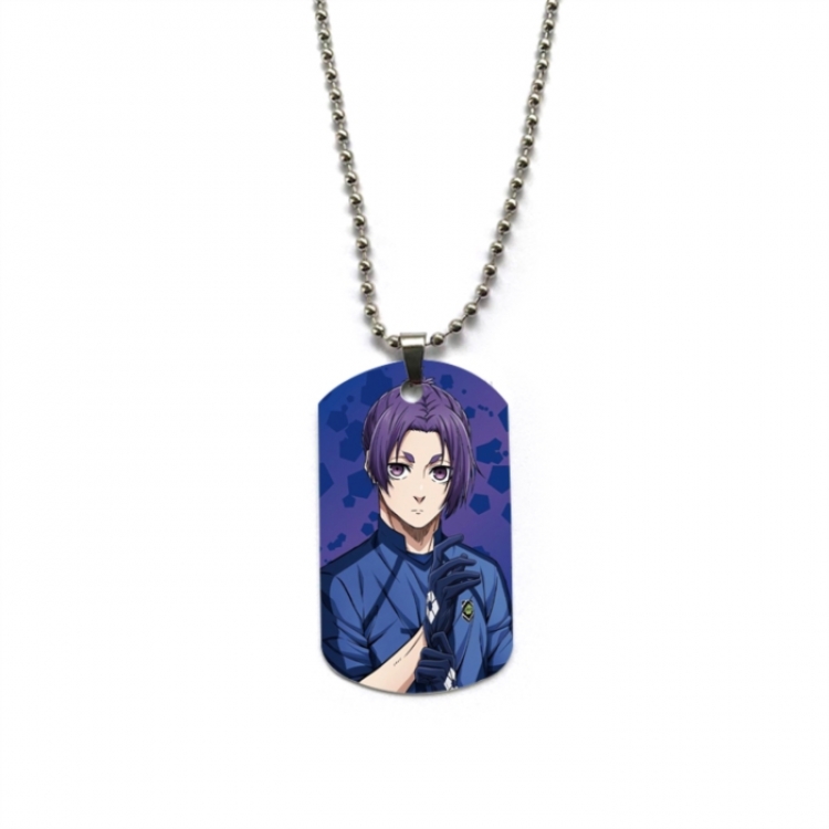 BLUE LOCK Anime double-sided full color printed military brand necklace price for 5 pcs