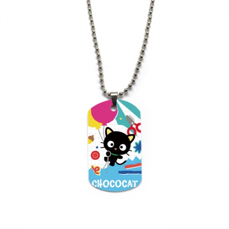 Sanrio Anime double-sided full color printed military brand necklace price for 5 pcs