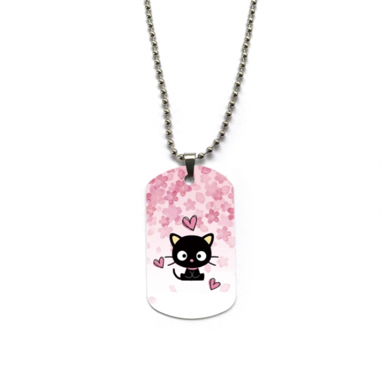 Sanrio Anime double-sided full color printed military brand necklace price for 5 pcs