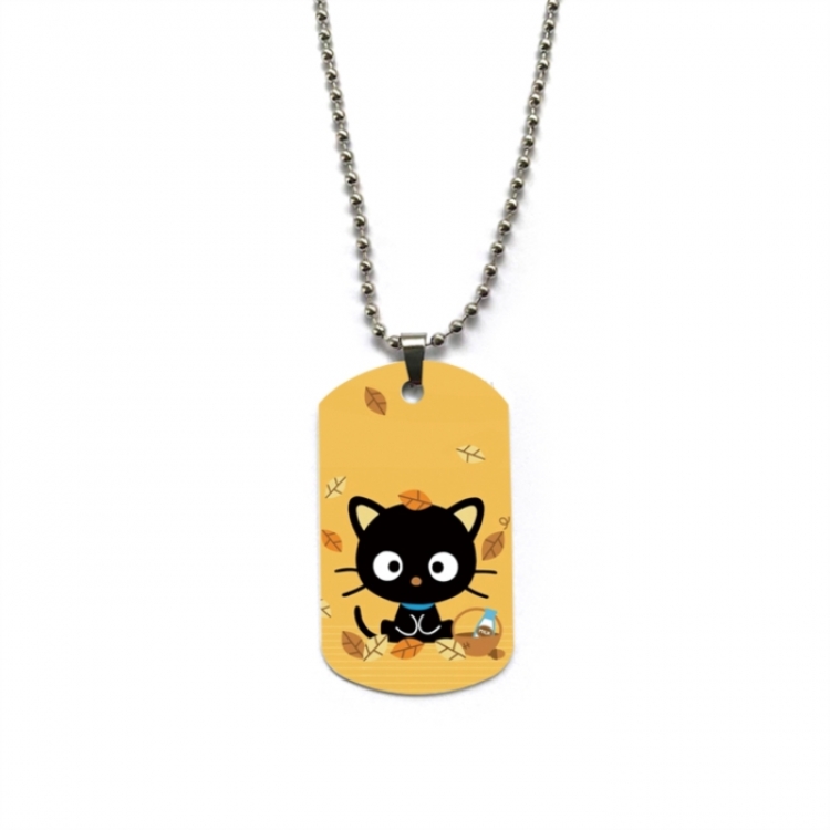 Sanrio Anime double-sided full color printed military brand necklace price for 5 pcs
