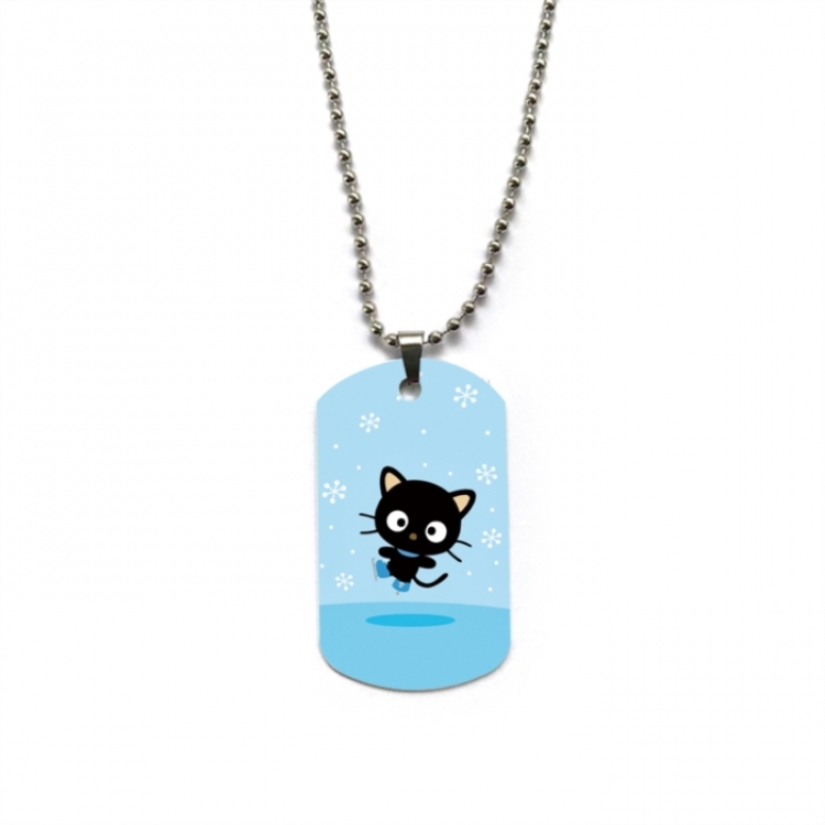 Sanrio Anime double-sided full color printed military brand necklace price for 5 pcs