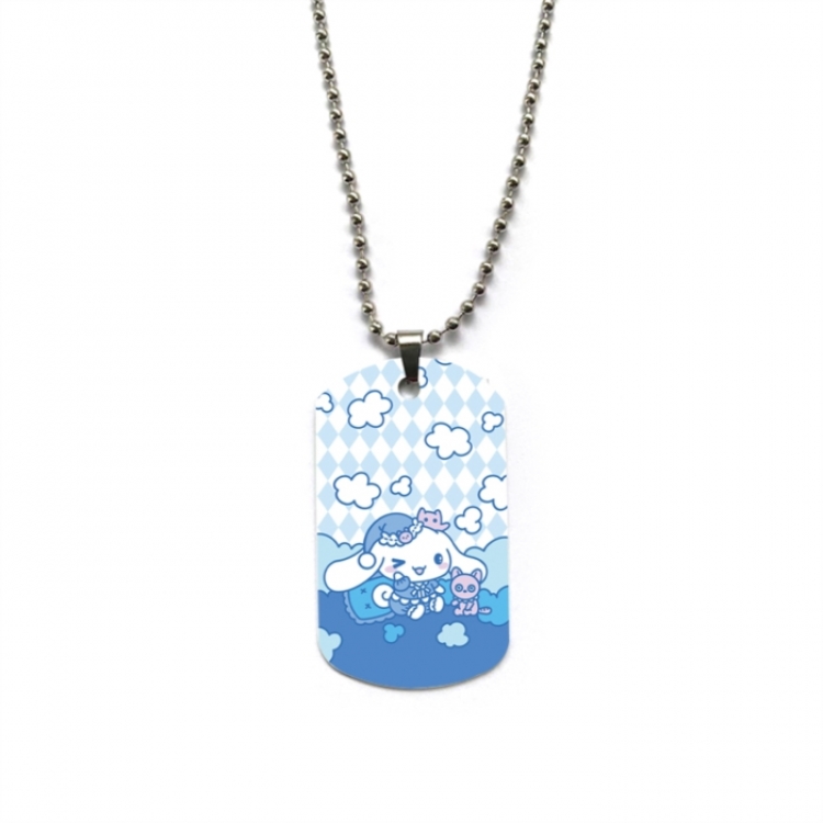 Sanrio Anime double-sided full color printed military brand necklace price for 5 pcs