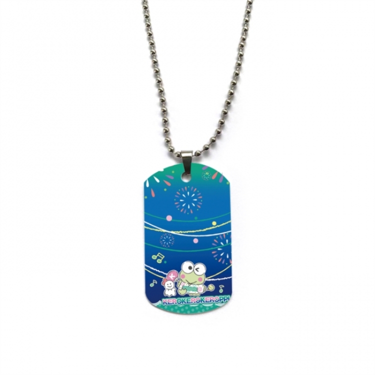 Sanrio Anime double-sided full color printed military brand necklace price for 5 pcs
