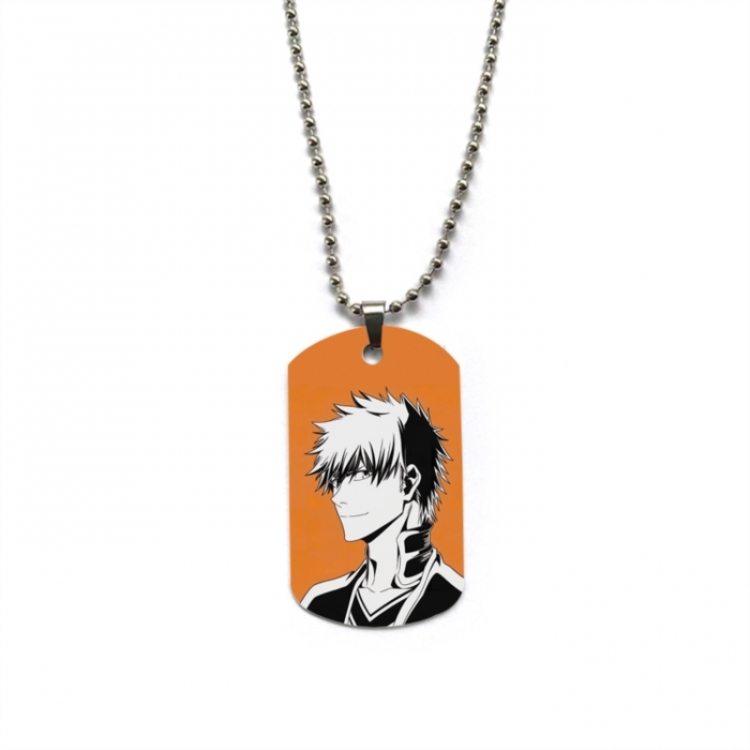 Bleach Anime double-sided full color printed military brand necklace price for 5 pcs