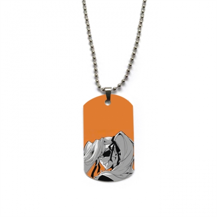 Bleach Anime double-sided full color printed military brand necklace price for 5 pcs
