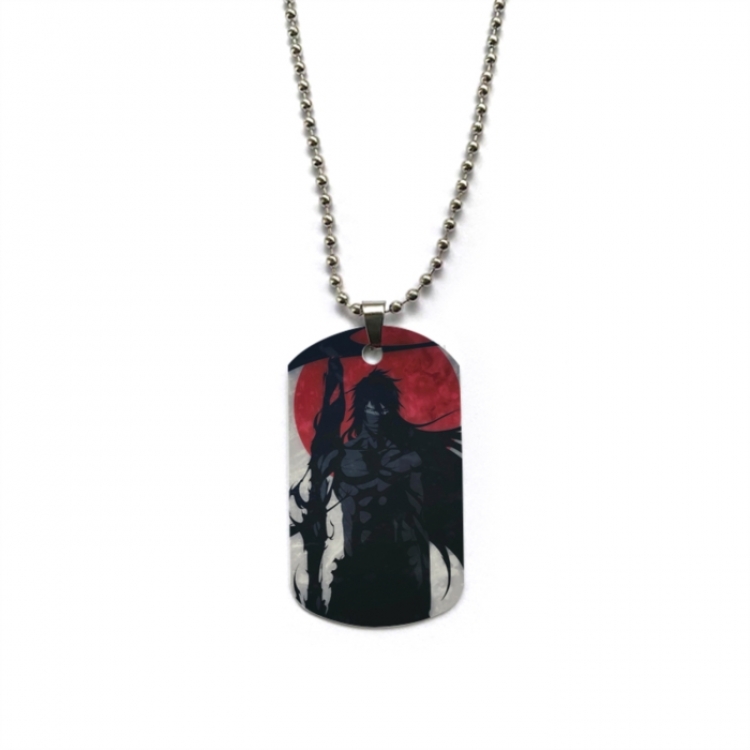 Bleach Anime double-sided full color printed military brand necklace price for 5 pcs