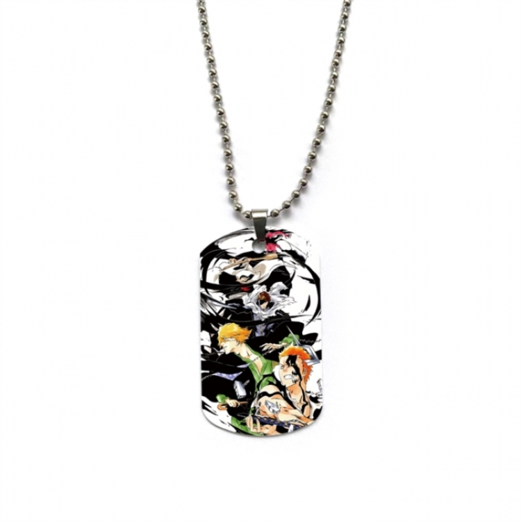 Bleach Anime double-sided full color printed military brand necklace price for 5 pcs