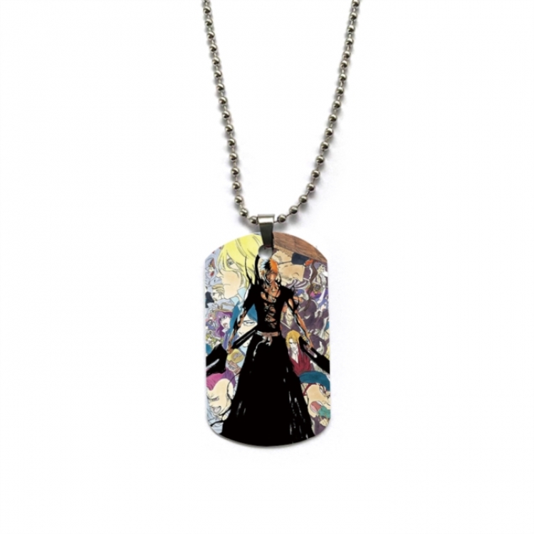 Bleach Anime double-sided full color printed military brand necklace price for 5 pcs