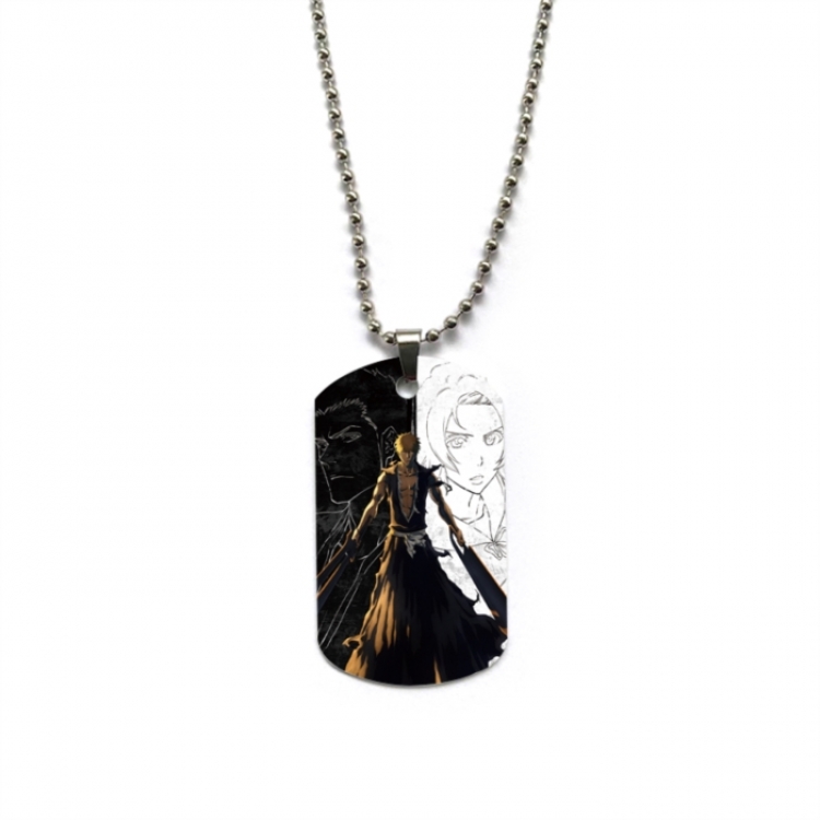 Bleach Anime double-sided full color printed military brand necklace price for 5 pcs