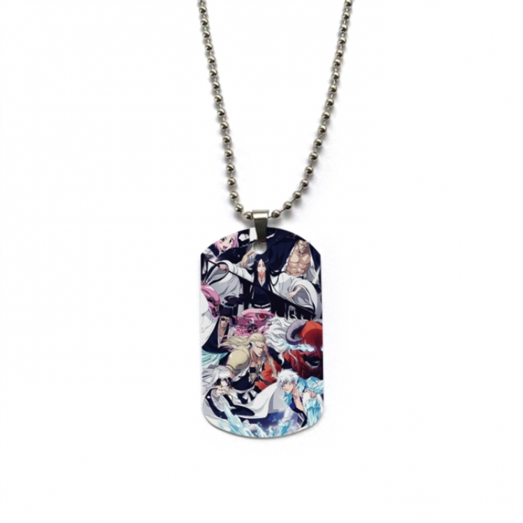 Bleach Anime double-sided full color printed military brand necklace price for 5 pcs