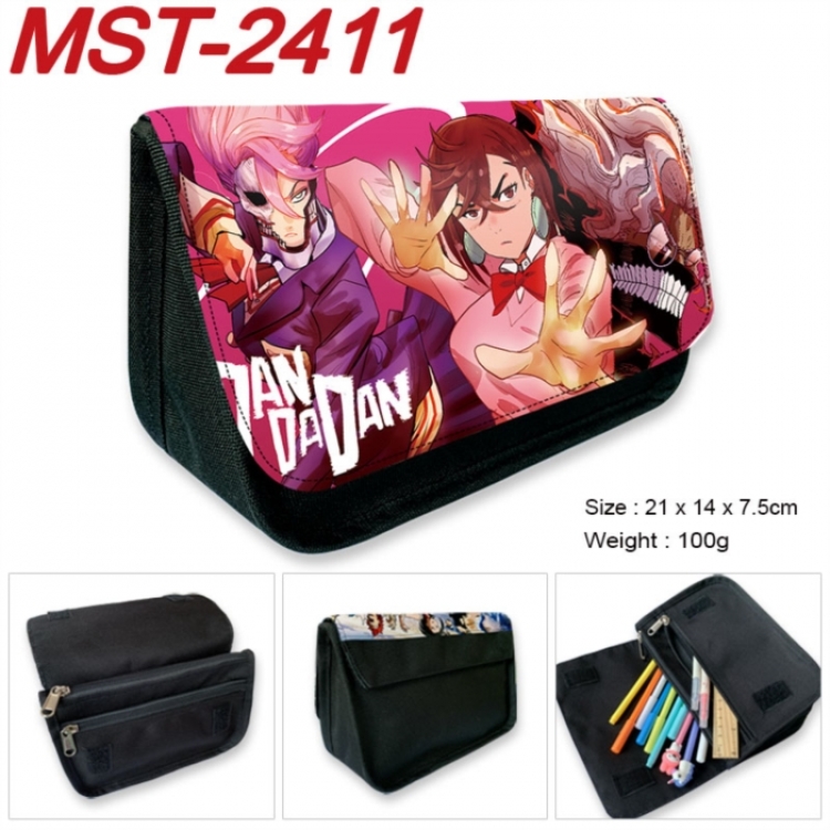 DANDADAN Anime Velcro canvas zipper pencil case Pencil Bag 21x14x7.5cm