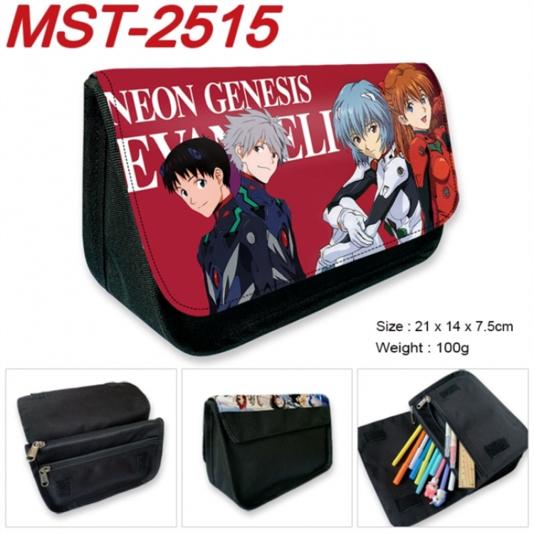 EVA Anime Velcro canvas zipper pencil case Pencil Bag 21x14x7.5cm