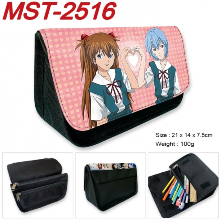 EVA Anime Velcro canvas zipper pencil case Pencil Bag 21x14x7.5cm
