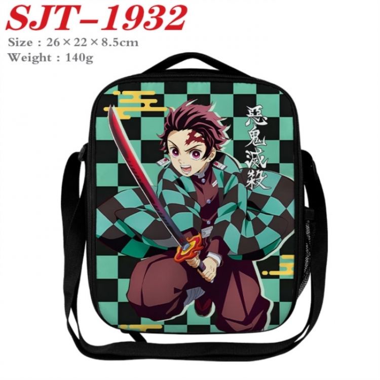 Demon Slayer Kimets Anime Lunch Bag Crossbody Bag 26x22x8.5cm 
