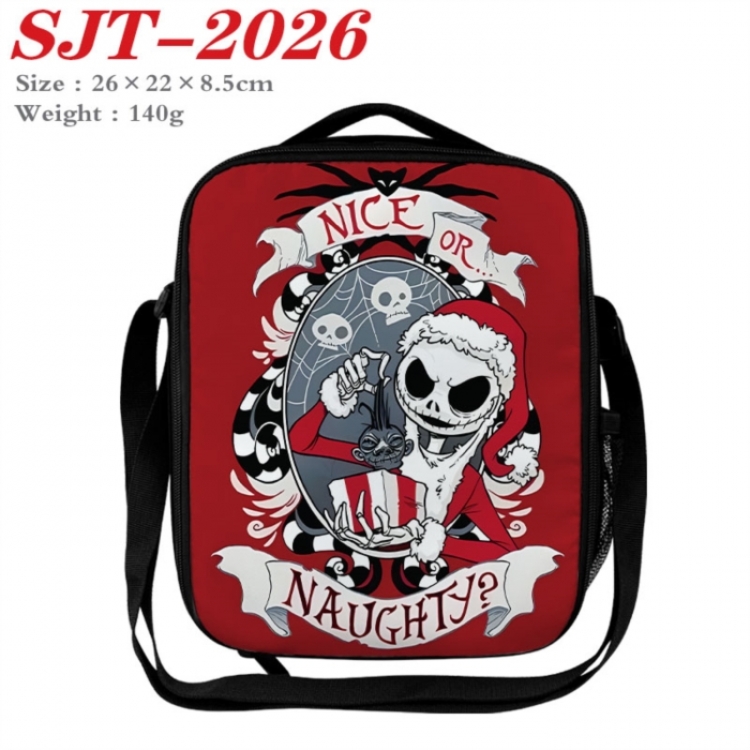 The Nightmare Before Christmas Anime Lunch Bag Crossbody Bag 26x22x8.5cm 