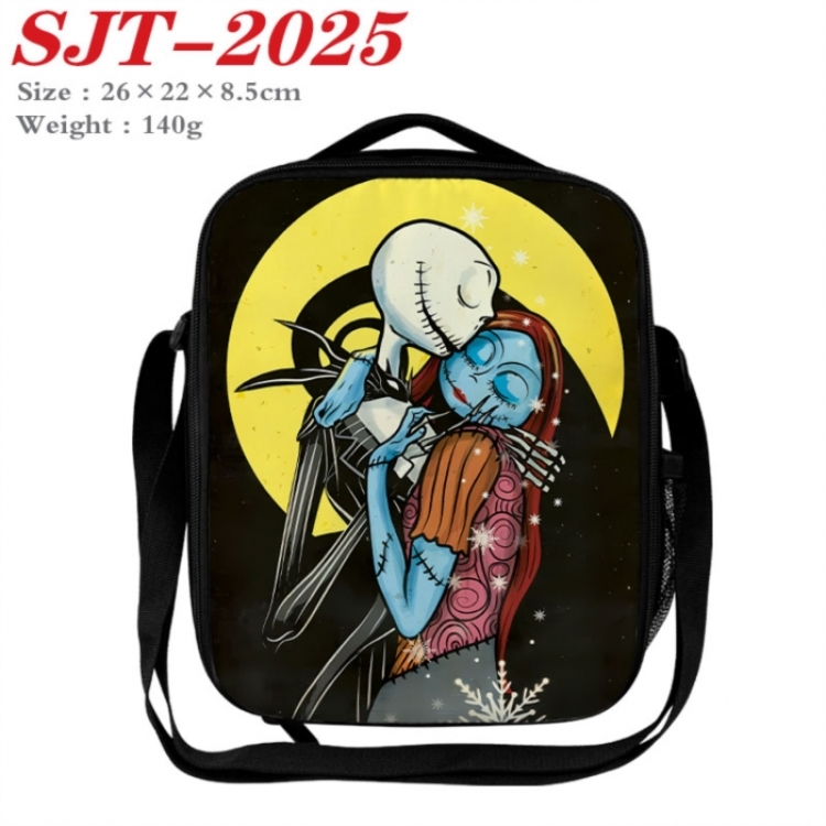 The Nightmare Before Christmas Anime Lunch Bag Crossbody Bag 26x22x8.5cm 