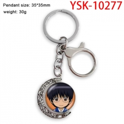 Gintama Anime double-sided crystal rotating gemstone keychain pendant price for 5 pcs
