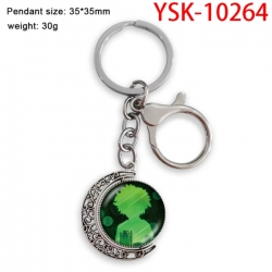 My Hero Academia Anime double-sided crystal rotating gemstone keychain pendant price for 5 pcs