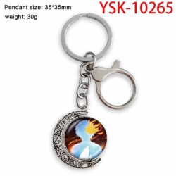 My Hero Academia Anime double-sided crystal rotating gemstone keychain pendant price for 5 pcs