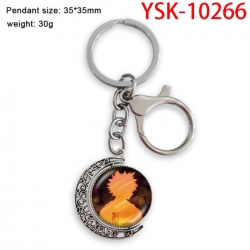 My Hero Academia Anime double-sided crystal rotating gemstone keychain pendant price for 5 pcs