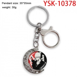 Bleach Anime double-sided crystal rotating gemstone keychain pendant price for 5 pcs